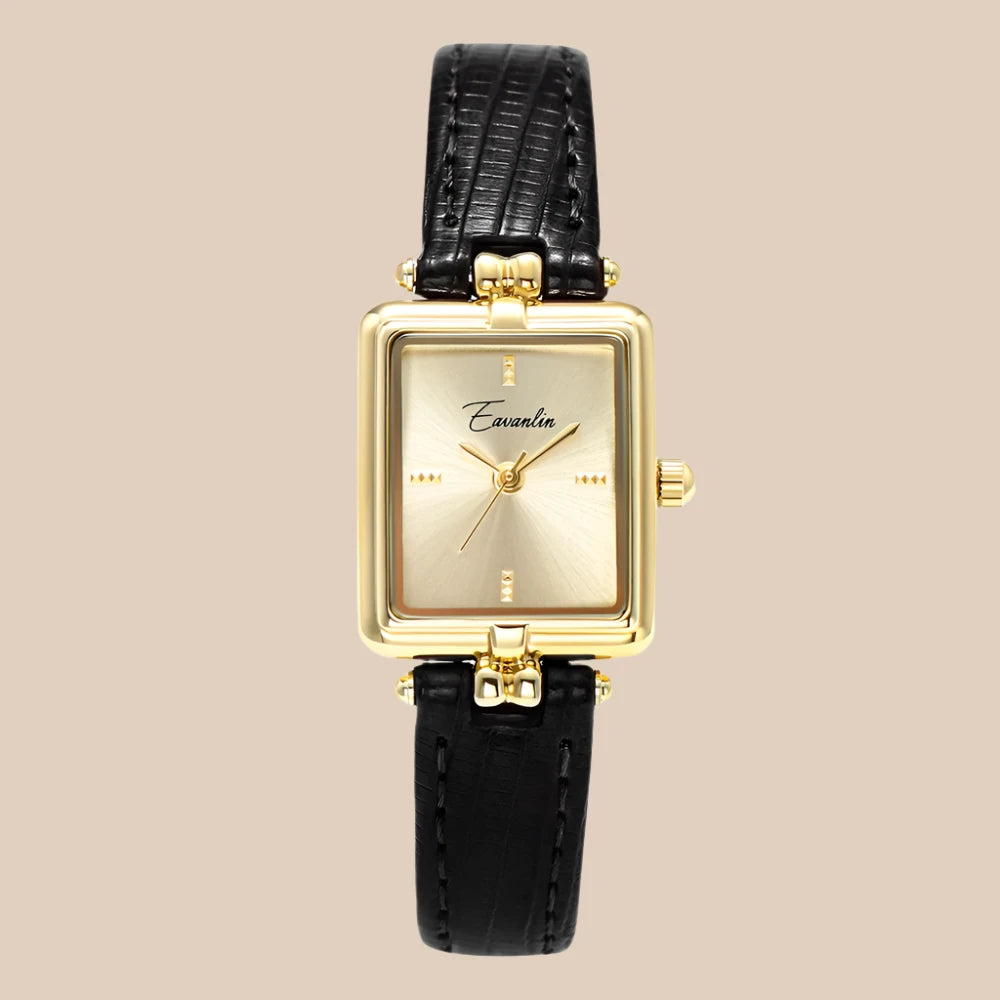Sienna Women's Watch | Gold Dial, Leather Strap 11
