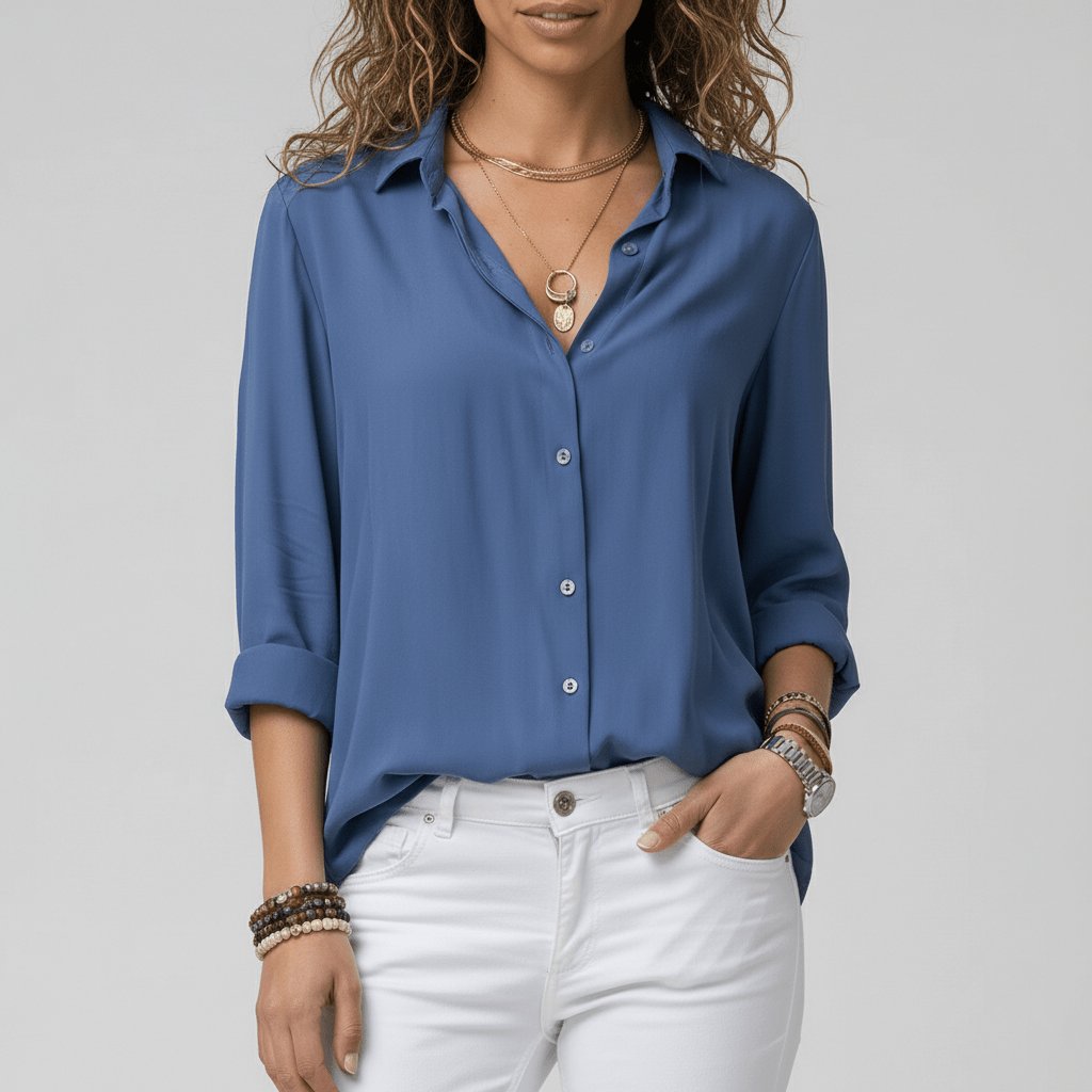 Aveline Women's Blouse | Relaxed Fit, Long Sleeve, Plus Size Available 10