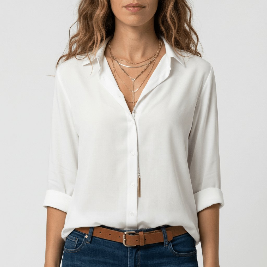 Aveline Women's Blouse | Relaxed Fit, Long Sleeve, Plus Size Available 11