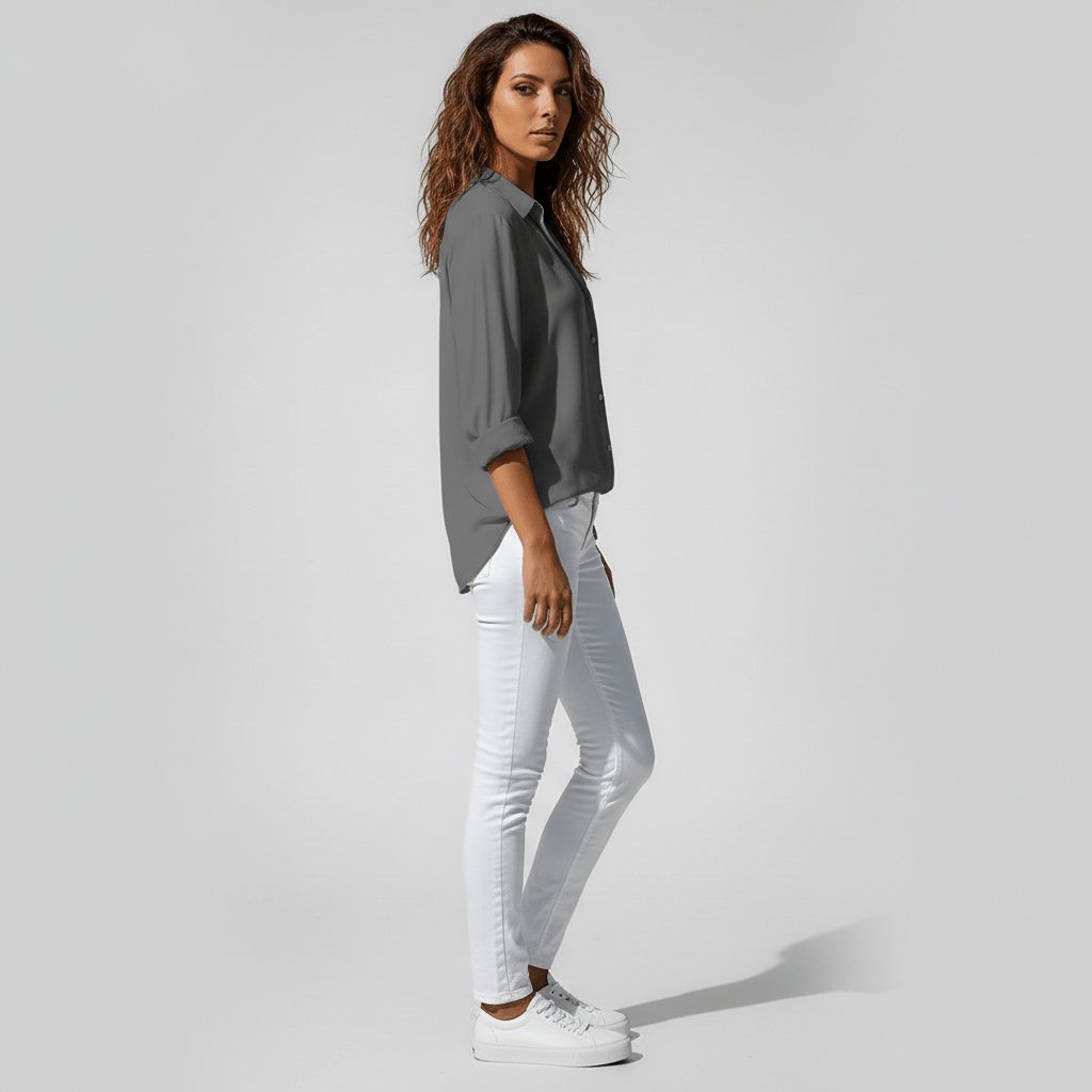 Aveline Women's Blouse | Relaxed Fit, Long Sleeve, Plus Size Available 2