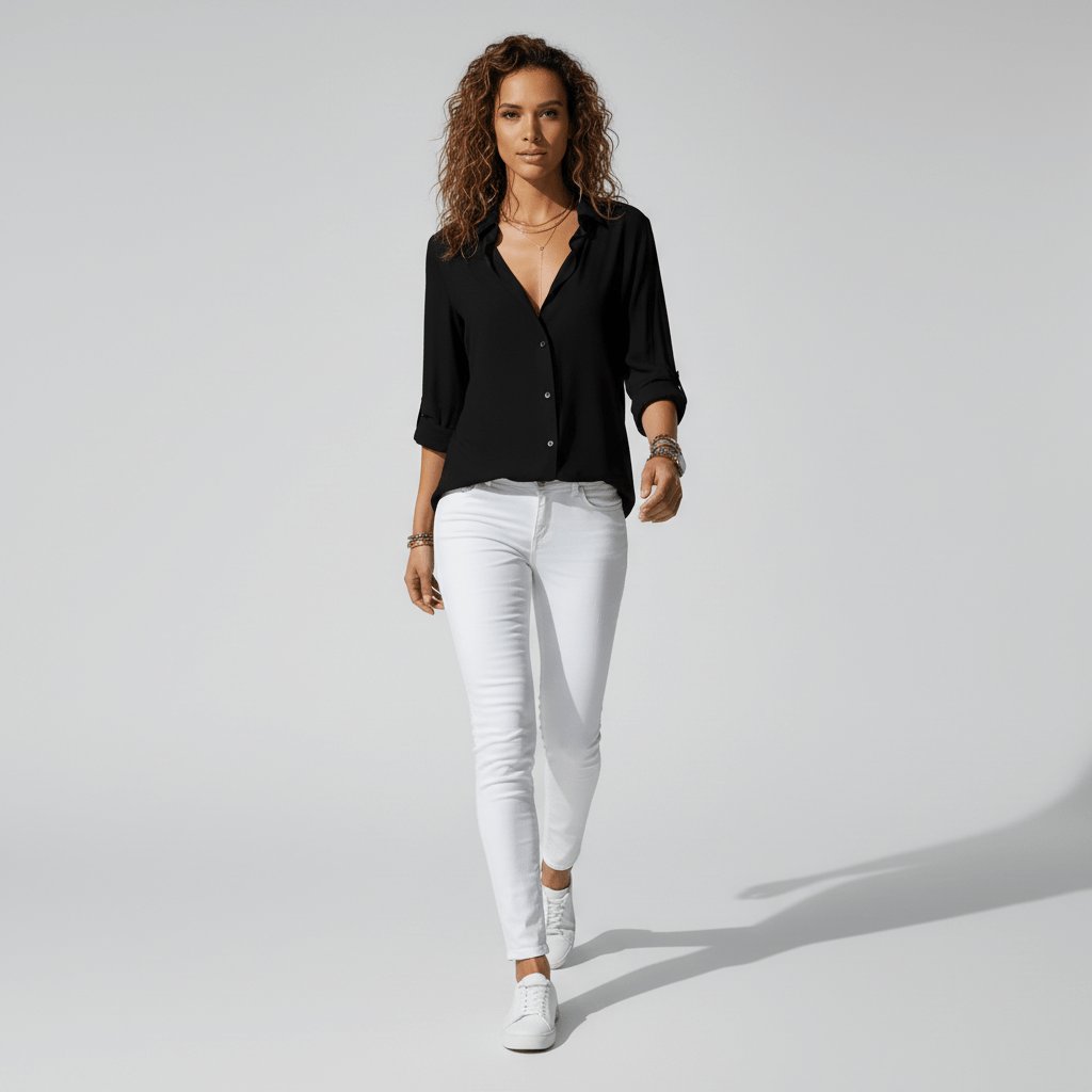 Aveline Women's Blouse | Relaxed Fit, Long Sleeve, Plus Size Available 4