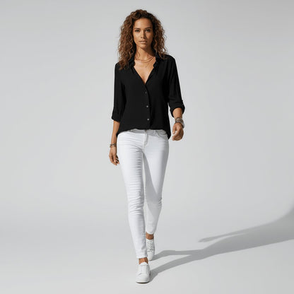 Aveline Women's Blouse | Relaxed Fit, Long Sleeve, Plus Size Available 4