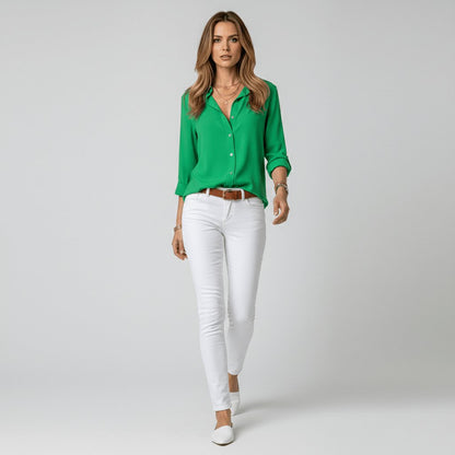 Aveline Women's Blouse | Relaxed Fit, Long Sleeve, Plus Size Available 7