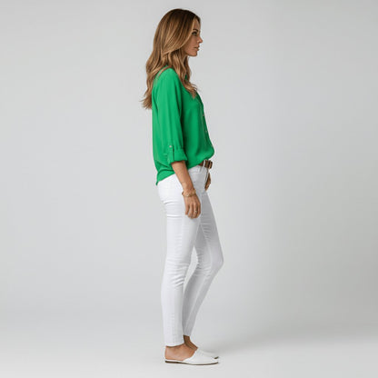 Aveline Women's Blouse | Relaxed Fit, Long Sleeve, Plus Size Available 8