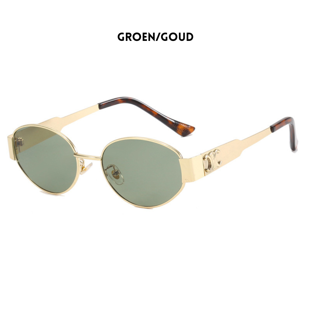 Isya Women's Sunglasses | Gold Frame, Vintage 90s Style 2