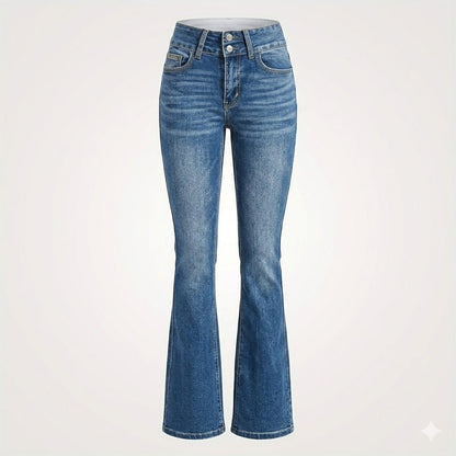 Ivy Women's Jeans | High-Waist Flare Medium-Wash Denim 2