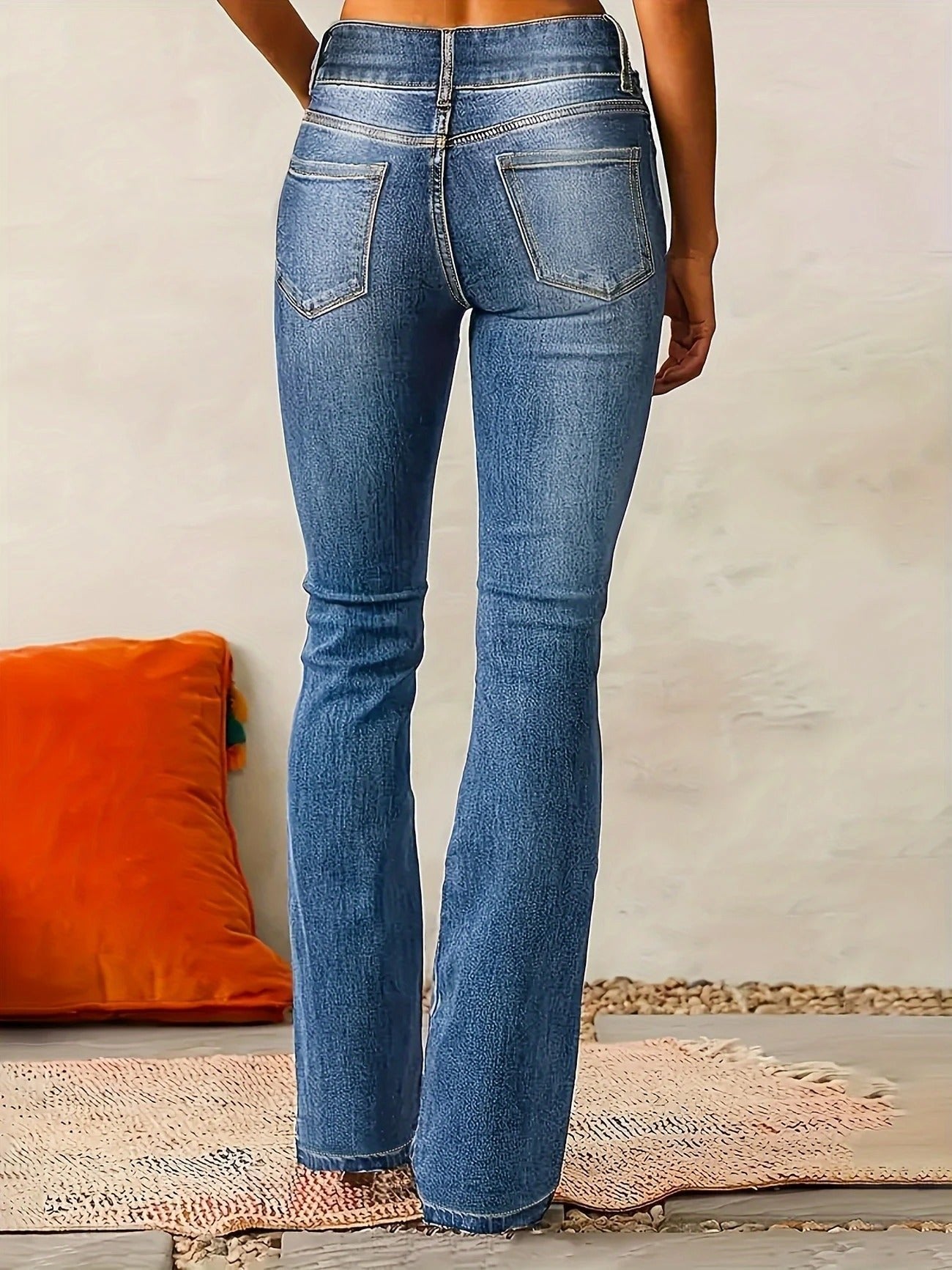 Ivy Women's Jeans | High-Waist Flare Medium-Wash Denim 5