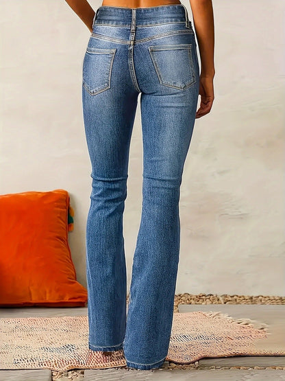 Ivy Women's Jeans | High-Waist Flare Medium-Wash Denim 5