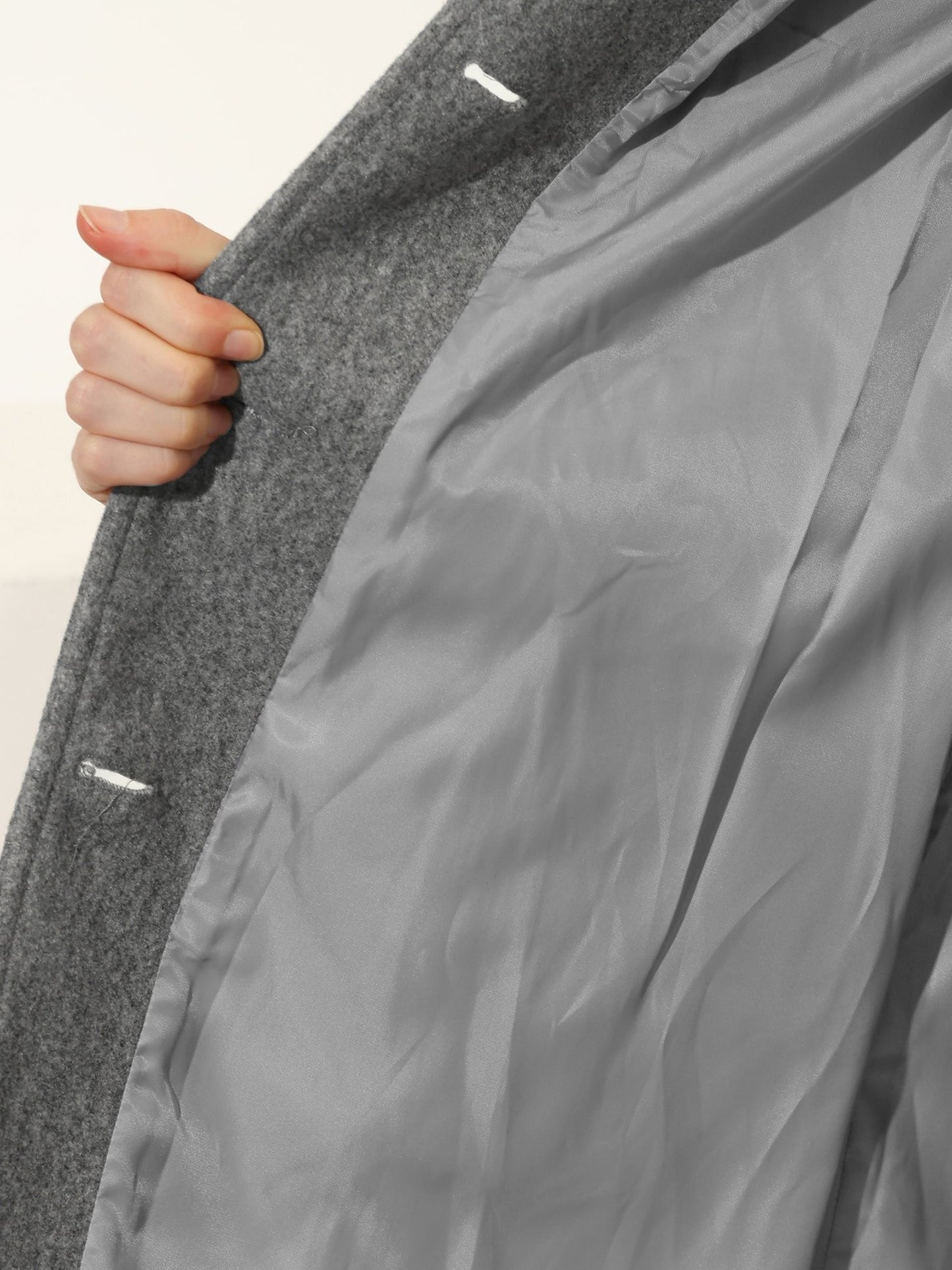 Luna Women's Winter Coat | Midi Length, Single-Breasted Structured Design 3