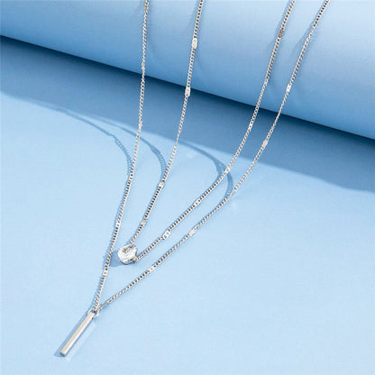 Vina Women's Necklace | Gold Pendant, Elegant Water Drop Design 3