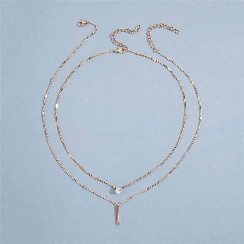 Vina Women's Necklace | Gold Pendant, Elegant Water Drop Design 5