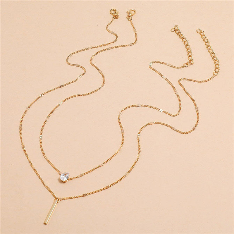 Vina Women's Necklace | Gold Pendant, Elegant Water Drop Design 6